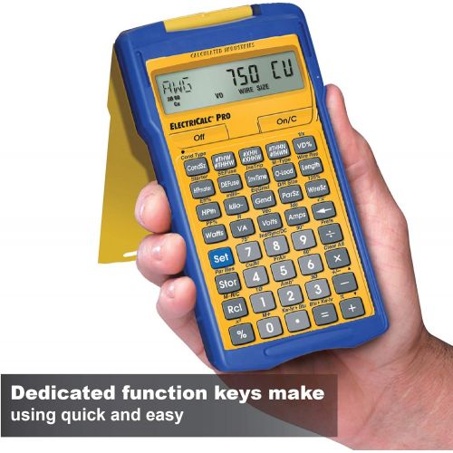  Calculated Industries 5070 ElectriCalc Pro Electrical Code Calculator Updateable and Compliant with NEC 1996 to 2020 Electrical Contractors, Estimators, Engineers, Electricians, Li
