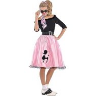Amscan 841272 Fashionable Sock Hop Costume, Adult Small Size, 1 Piece