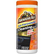 Armor All Car Interior Cleaner Wipes , Car Cleaning Wipes with Orange Cleans Dirt and Dust in Cars, Trucks and Motorcycles, 25 Count