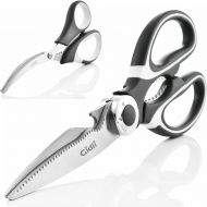 [아마존베스트]Kitchen Shears by Gidli - Lifetime Replacement Warranty- Includes Seafood Scissors As a Bonus - Heavy Duty Stainless Steel Multipurpose Ultra Sharp Utility Scissors.