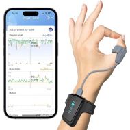Wellue O2 Pulse Oximeter with Smart Reminder | Blood Oxygen Saturation Monitor for SpO2 and Heart Rate Tracking Continuously, Bluetooth Finger Ring with Free APP &PC Report