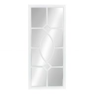 Kate and Laurel Cassat Window Wall Accent Mirror, White