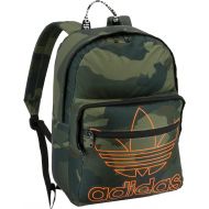 adidas Originals Trefoil Pocket Backpack, Adi Camo Olive Cargo Green, One Size