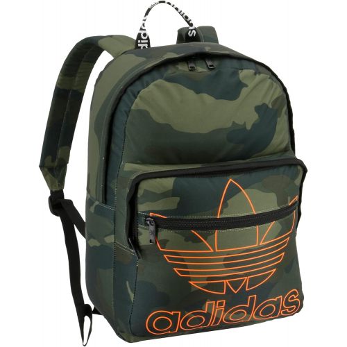 아디다스 adidas Originals Trefoil Pocket Backpack, Adi Camo Olive Cargo Green, One Size