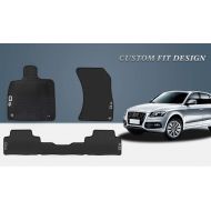 HD-Mart Car Floor Mat Rubber for Audi Q5 2017-2018-2019 Custom Fit Black Auto Floor Mats All Weather Heavy Duty & Odorless