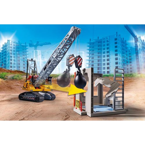 플레이모빌 Playmobil Cable Excavator with Building Section