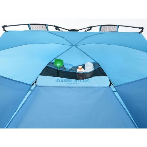  [아마존베스트]Pacific Breeze Products Pacific Breeze Easy Setup Beach Tent Deluxe XL