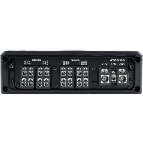  Rockville Atom 8B 8 Channel 3500 Watt Marine/Boat Amplifier Amp w/Bluetooth