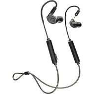 MEE audio M6 PRO Musicians’ In-Ear Monitors Wired + Wireless Combo Pack: includes stereo audio cable and Bluetooth audio adapter (Black) (CMB-M6PROBT-BK)