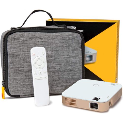  KODAK Luma 350 Portable Smart Projector Powerful Ultra HD Rechargeable Video Projector Android 6.0 - Includes Soft Case