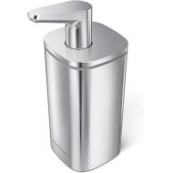 simplehuman 10 oz. Liquid Soap Pulse Pump Dispenser, Brushed Stainless Steel