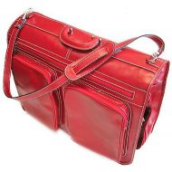 Floto Mens Custom Initials Personalization Venezia Garment Bag in Red