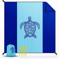 OCOOPA Beach Blanket Marine Life Series, 10X 9 Extra Large, Soft and Durable Material, Sand Free Waterproof, Light Weight and Portable, Perfect for Travel Camping, Beach Vocation,