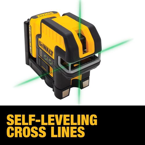 DEWALT 12V MAX* Line Laser, 5 Spot + Cross Line, Green (DW0825LG)