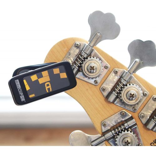  Peterson StroboClip HD Clip-On Tuner Guitar, Bass, Violin, Ukulele, Harp, Brass, Woodwind, Orchestral Bundle with Blucoil 10 Straight Instrument Cable (1/4), and 4-Pack of Celluloi