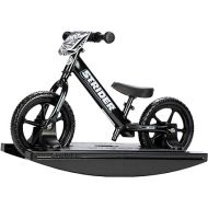 Strider 12” Pro Bike + Rocking Base - Helps Teach Baby How to Ride a Balance Bicycle - for Kids 6 Months to 5 Years - Easy Assembly & Adjustments