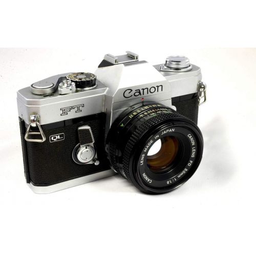 캐논 Canon FT QL 35mm Film Camera With 50mm f/1.8 Lens