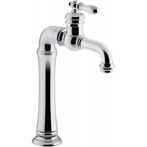  KOHLER K-99268-CP Artifacts Gentlemans Bar Sink Faucet, Polished Chrome, Single Handle, Prep Faucet, Secondary Faucet, Single Hole Installation, Entertainment Faucet