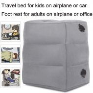 KAILEFU Travel Foot Rest Pillow, Inflatable Adjustable Height Footrest Cushion for Foot Rest on Airplanes, Car, Train, Office, Airplane Bed for Kids/Toddler to Lay Down or Sleep on