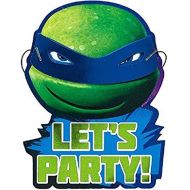 amscan Teenage Mutant Ninja Turtles Invitations Pack of 8 Party Supply Green, 8 x 6