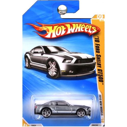  Hot Wheels 2010 New Models Ford Mustang Shelby GT500 GT-500 Grey Silver