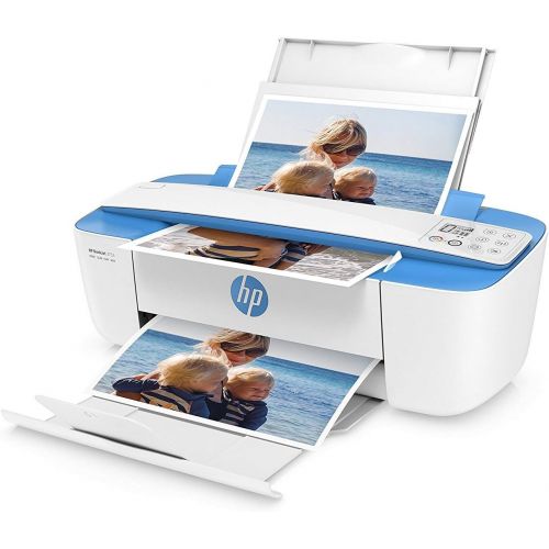 에이치피 [아마존베스트]HP DeskJet 3755 Compact All-in-One Wireless Printer, HP Instant Ink, Works with Alexa - Blue Accent (J9V90A)