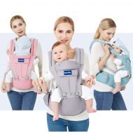 BabyPro 360 Baby Carrier with Hip Seat, 9 Ergonomic & Safe Positions for Newborns Infants & Toddlers, Truly Hands Free Front and Back Carrier Perfect for Traveling, Hiking and Easy