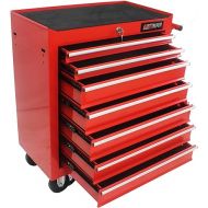 Tool Chest with 7-Drawer Tool Box Organizers and Storage,Rolling Multifunctional Tool Cart on Wheels,Tool Storage Organizer Cabinets with Key Locking for Garage, Warehouse, Repair Shop. (Red)