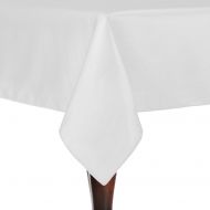 ULTIMATE TEXTILE Ultimate Textile -10 Pack- Reversible Shantung Satin - Majestic 72 x 120-Inch Rectangular Tablecloth, White