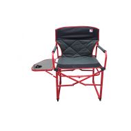 Guide Outdoor Spectator Heavy Duty Compact Folding Camping Director Chair with Side Table and Carry Bag