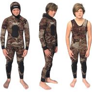 Spearguns Youth Spearfishing Wetsuit (3D Yamamoto Reef Camo, 2 Piece, Open Cell)