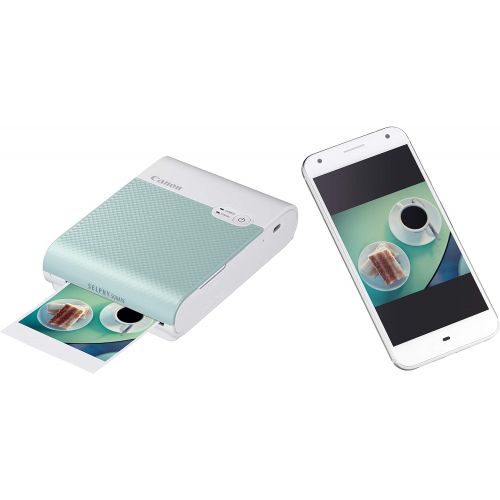 캐논 Canon SELPHY QX10 Portable Square Photo Printer for iPhone or Android, Green