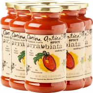 Cucina Antica | Spicy Arrabbiata Pasta Sauce | 24oz (Pack of 6) | Non-GMO | Whole30 Approved