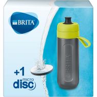 BRITA Active Lime Water Filter Bottle Durable Sports Water Bottle with Water Filter for Travelling Made of BPA-Free Plastic - Squeezable
