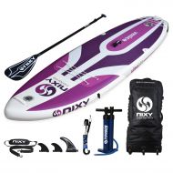 Sevylor NIXY Venice SUP Inflatable Stand Up Paddle Board. Yoga & Beginner Lightweight iSUP built with Dual Layer Fusion Dropstitch. All Accessories included Paddle, Leash, Pump, Should Str
