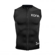 Kona Mens Zipper Diving Vest Wetsuit Top Premium Neoprene 3mm - Black