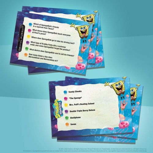  [아마존베스트]USAOPOLY Trivial Pursuit Spongebob Squarepants Quickplay Edition | Trivia Game Questions from Nickelodeons Spongebob Squarepants | 600 Questions & Die in Travel Container | Officially Licen