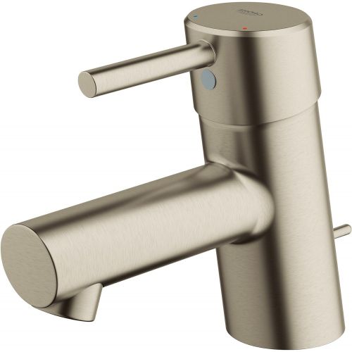  Grohe 34702EN1 Concetto Hole Single-Handle Bathroom Faucet with Drain Assembly in Brushed Nickel