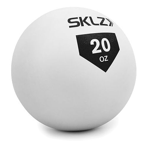 스킬즈 SKLZ Contact Ball Baseball and Softball Batting Training Ball, 20 Ounce,White