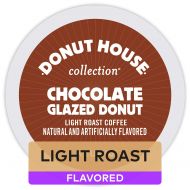 Donut House Collection Chocolate Glazed Donut, Single-Serve Keurig K Cup Pods, Light Roast Flavored Coffee, 96Count (4 Boxes of 24 Pods)
