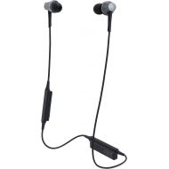 Audio-Technica ATH-CKR75BT Sound Reality Bluetooth Wireless In-Ear Headphones with In-Line Mic & Control, Gun Metal