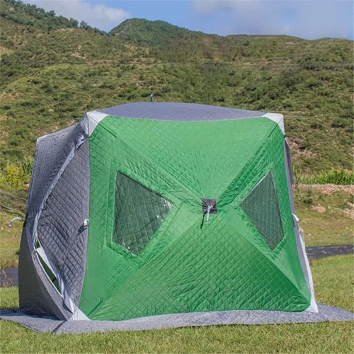  WALNUTA 1-4 People Winter Fishing Tent Winter Ice Fishing Tent Camping Tent Windproof and Rainproof Outdoor Winter Fishing Warm Tent (Color : A, Size : 220 * 220 * 160cm)