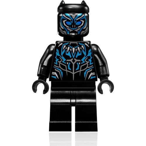  LEGO Marvel Super Heroes Black Panther Minifigure - Black Panther Vibranium Suit (76099)
