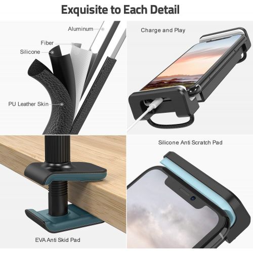  [아마존베스트]NULAXY Gooseneck Tablet Holder, Lazy Tablet Holder: Flexible in Bed Adjustable Stand for Pad Mini 2 3 4, Pad Pro 2018, Pad Air, Switch, Galaxy Tab and Other 4.7 - 10.5 Inch Devices