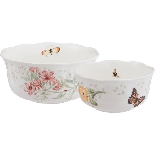 레녹스 Lenox Butterfly Meadow Nesting Bowls, Set of 2 -