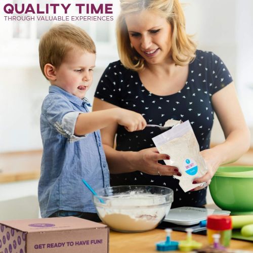  [아마존베스트]BAKETIVITY Kids Baking DIY Activity Kit - Bake Delicious Bagels with Pre-Measured Ingredients  Best Gift Idea for Boys and Girls Ages 6-12