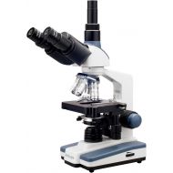 [아마존베스트]AmScope T120B Professional Siedentopf Trinocular Compound Microscope, 40X-2000X Magnification, WF10x and WF20x Eyepieces, Brightfield, LED Illumination, Abbe Condenser with Iris Di