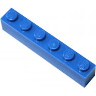 LEGO Parts and Pieces: Blue (Bright Blue) 1x6 Brick x50