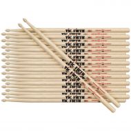 12 Pairs of Vic Firth 5B Wood Tip American Classic Hickory Drumsticks