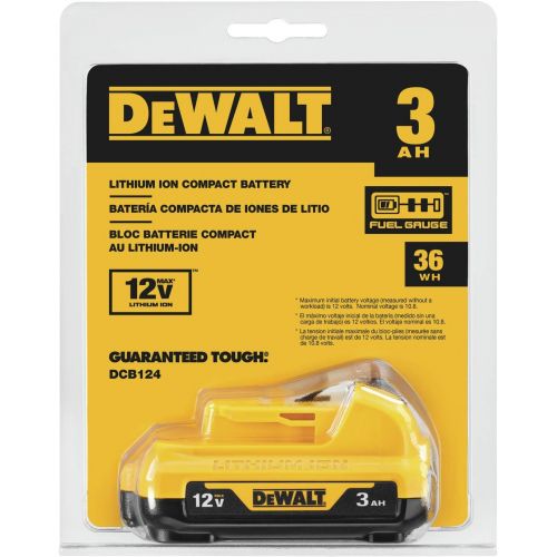  DEWALT 12V MAX Battery, 3.0-Ah (DCB124)